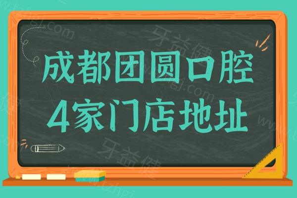 成都团圆口腔4家门店地址:成华区(总院)|锦江|金牛|高新-24小时预约入口