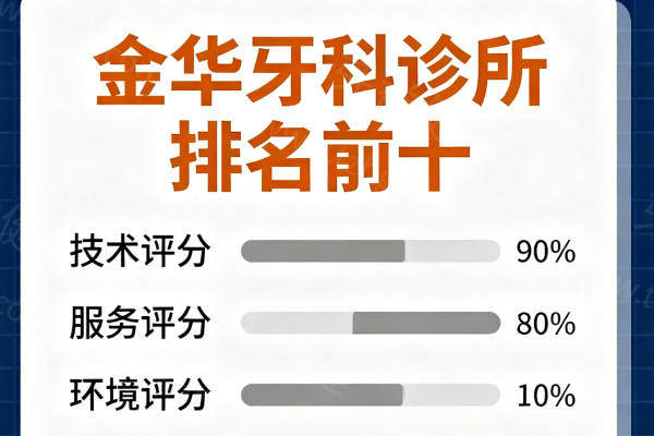 金华牙科诊所排名前十名单更新：都是有口碑技术好正规牙科