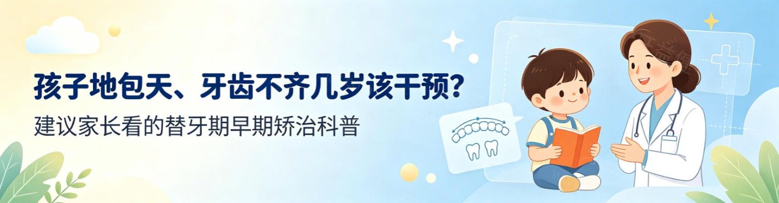 孩子地包天、牙齿不齐几岁该干预？建议家长看的替牙期早期矫治科普